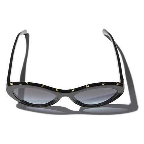 chanel 5353 c.501 s8 oval sunglasses|CHANEL Sunglasses: Oval Sunglasses, acetate — Fashion.